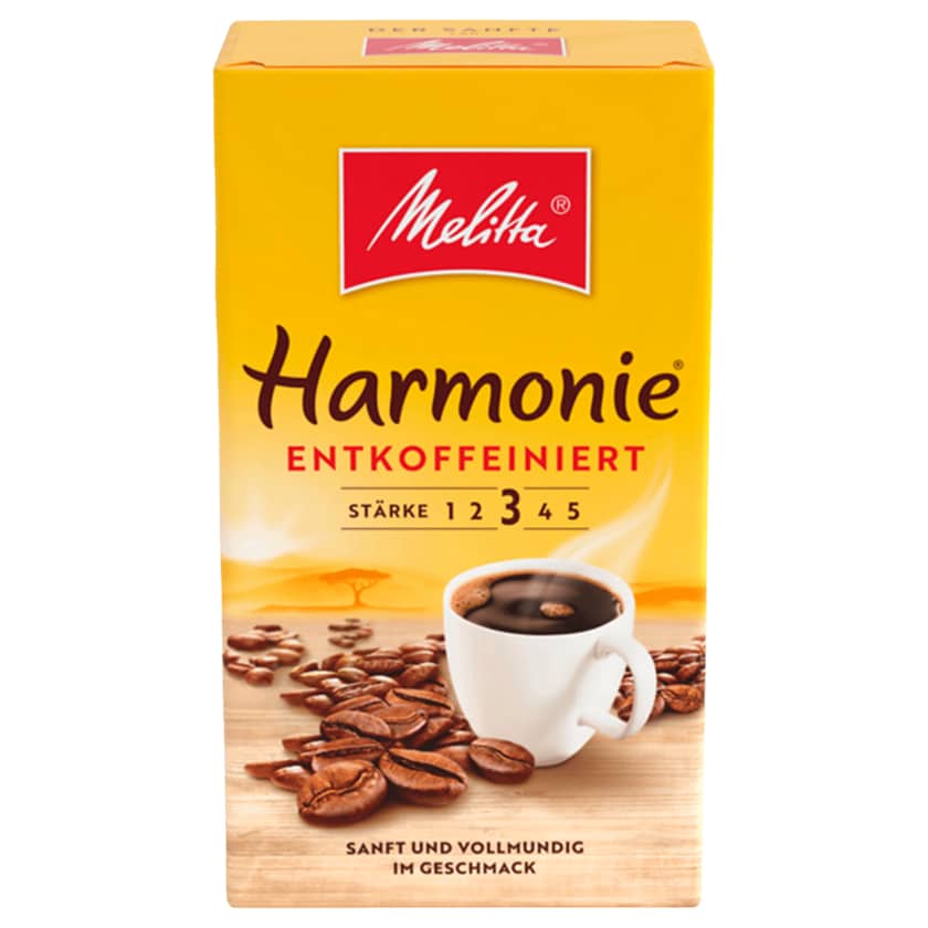 Melitta Harmonie entkoffeiniert Filterkaffee gemahlen 500g